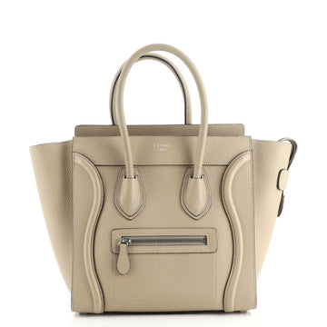 Celine Luggage Bag Grainy Leather Micro