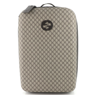 Gucci Interlocking G Trolley Suitcase GG Coated Canvas Medium