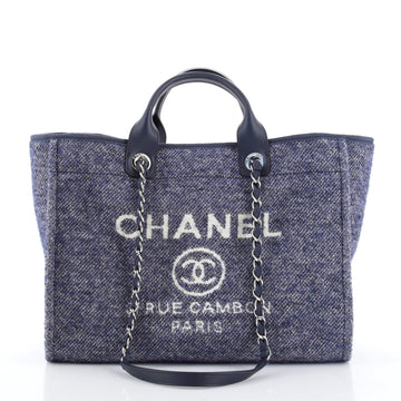 Chanel Deauville Tote Wool Large