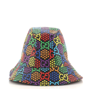 Gucci Bucket Hat Psychedelic Print GG Coated Canvas