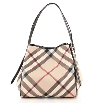Burberry Canterbury Tote Nova Check Coated Canvas Small