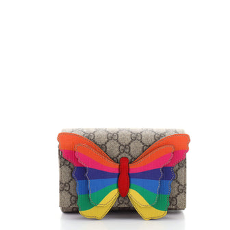 Gucci Children's Butterfly Belt Bag GG Coated Canvas