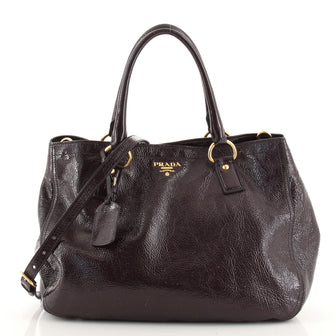 Prada Convertible Tote Vernice Naplak Large