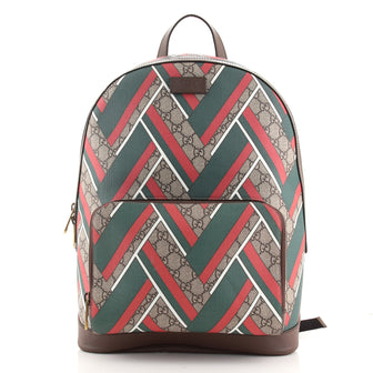 Gucci Zip Pocket Backpack Printed GG Coated Canvas Medium