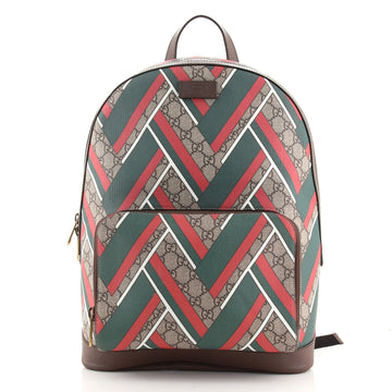 Gucci Zip Pocket Backpack Printed GG Coated Canvas Medium