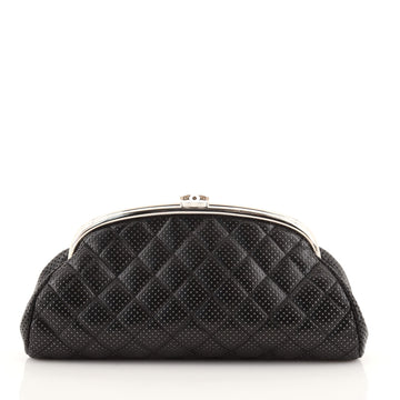 Chanel Timeless Clutch Quilted Perforated Lambskin