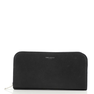 Saint Laurent Classic Zip Around Wallet Leather