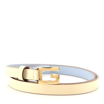 Gucci Square G Buckle Belt Leather Thin