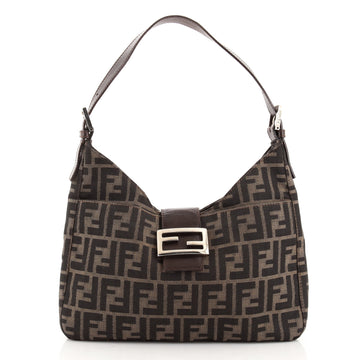 Fendi Vintage Shoulder Bag Zucca Canvas Medium