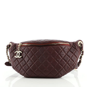 Chanel Banane Waist Bag Quilted Leather