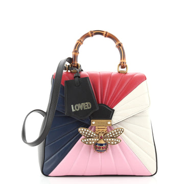 Gucci Queen Margaret Backpack Multicolor Quilted Leather Small