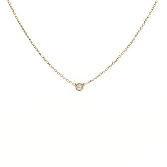 Tiffany & Co. Elsa Peretti Diamonds By The Yard Pendant Necklace 18K Yellow Gold with Diamond .08CT