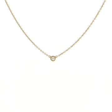 Tiffany & Co. Elsa Peretti Diamonds By The Yard Pendant Necklace 18K Yellow Gold with Diamond .08CT