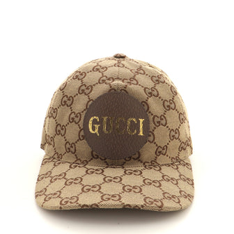 Gucci Logo Patch Baseball Cap GG Canvas