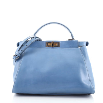 Fendi Peekaboo Bag Leather with Python Interior Regular