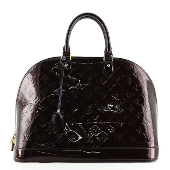 Louis Vuitton Alma Handbag Monogram Vernis GM