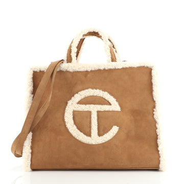Telfar UGG Shopping Tote Shearling and Suede Medium