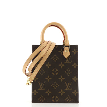 Louis Vuitton Petit Sac Plat Bag Monogram Canvas