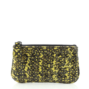 Bottega Veneta Key Pouch Intrecciato Snakeskin
