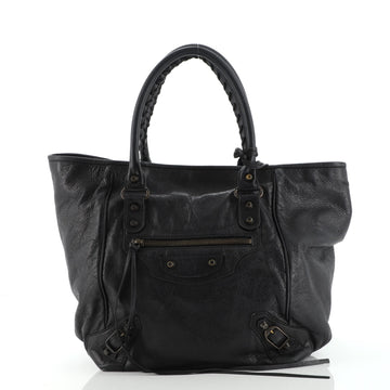 Balenciaga Classic Studs Sunday Tote Leather Small