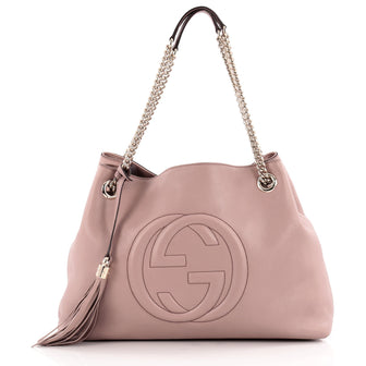 Gucci Soho Shoulder Bag Chain Strap Leather Medium