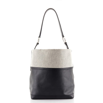 Hermes Col Roule Bag Toile and Vache Hunter 25