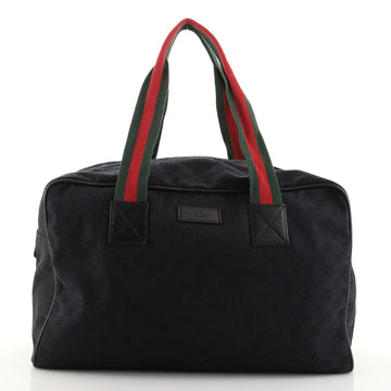 Gucci Web Carry On Duffle Bag GG Canvas Medium
