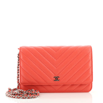 Chanel Wallet on Chain Chevron Caviar