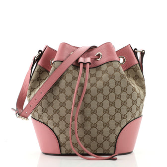 Gucci Classic Bucket Bag GG Canvas Medium