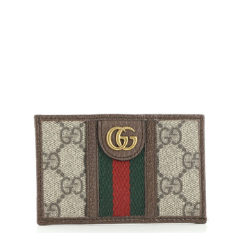 Gucci Ophidia Card Holder with Slit Pocket GG Coated Canvas