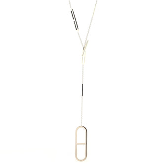 Hermes Ever Chaine d'Ancre Long Necklace Sterling Silver
