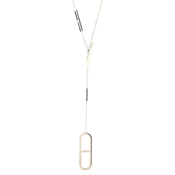 Hermes Ever Chaine d'Ancre Long Necklace Sterling Silver