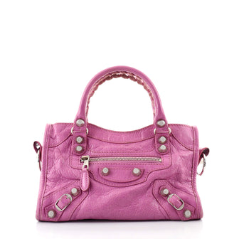 Balenciaga City Classic Studs Bag Leather Mini