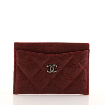 Chanel Classic Card Holder Quilted Caviar