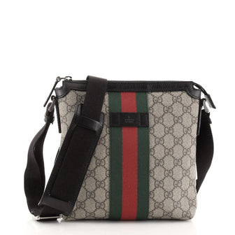 Gucci Web Messenger Bag GG Coated Canvas Small