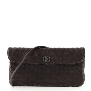 Bottega Veneta Turnlock Crossbody Bag Intrecciato Nappa Mini