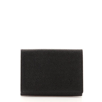 Louis Vuitton Business Card Case Taiga Leather