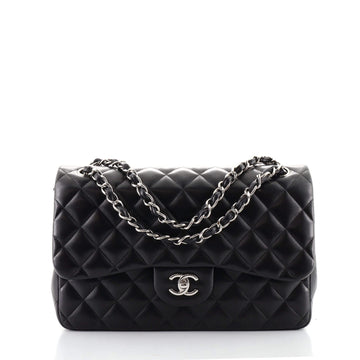 Chanel Classic Double Flap Bag Quilted Lambskin Jumbo