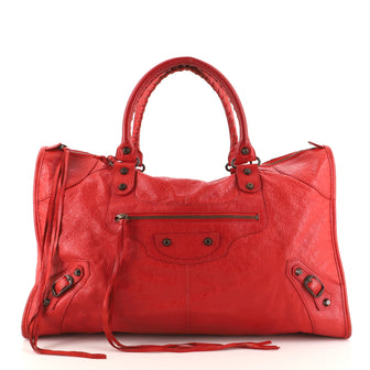 Balenciaga Work Classic Studs Bag Leather
