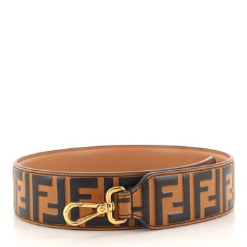 Fendi Strap You Shoulder Strap Zucca Embossed Leather