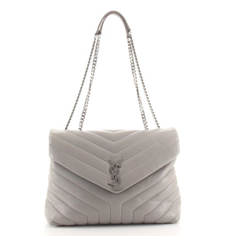 Saint Laurent LouLou Shoulder Bag Matelasse Chevron Leather Medium