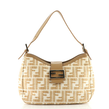 Fendi Vintage Shoulder Bag Zucca Raffia Medium