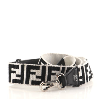 Fendi FF 1974 Strap You Shoulder Strap Zucca Canvas with Studded Leather