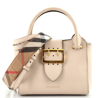 Burberry Buckle Tote Leather Small