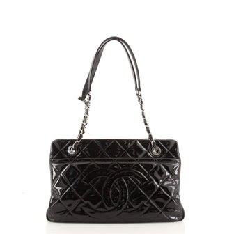Chanel Timeless CC Shopping Tote Quilted Patent Medium