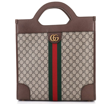 Gucci Ophidia Cut Out Handle Bag GG Coated Canvas Medium