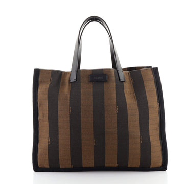 Fendi Pequin Shopping Tote Canvas Medium