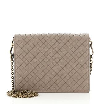 Bottega Veneta Flap Wallet on Chain Intrecciato Nappa Small
