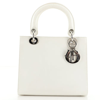 Christian Dior Vintage Lady Dior Bag Leather Medium