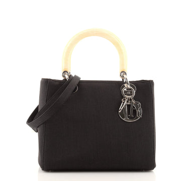 Christian Dior Vintage Lady Dior Canvas with Resin Medium